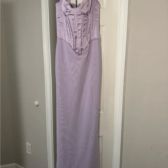 House of CB Purple Satin Chemise
